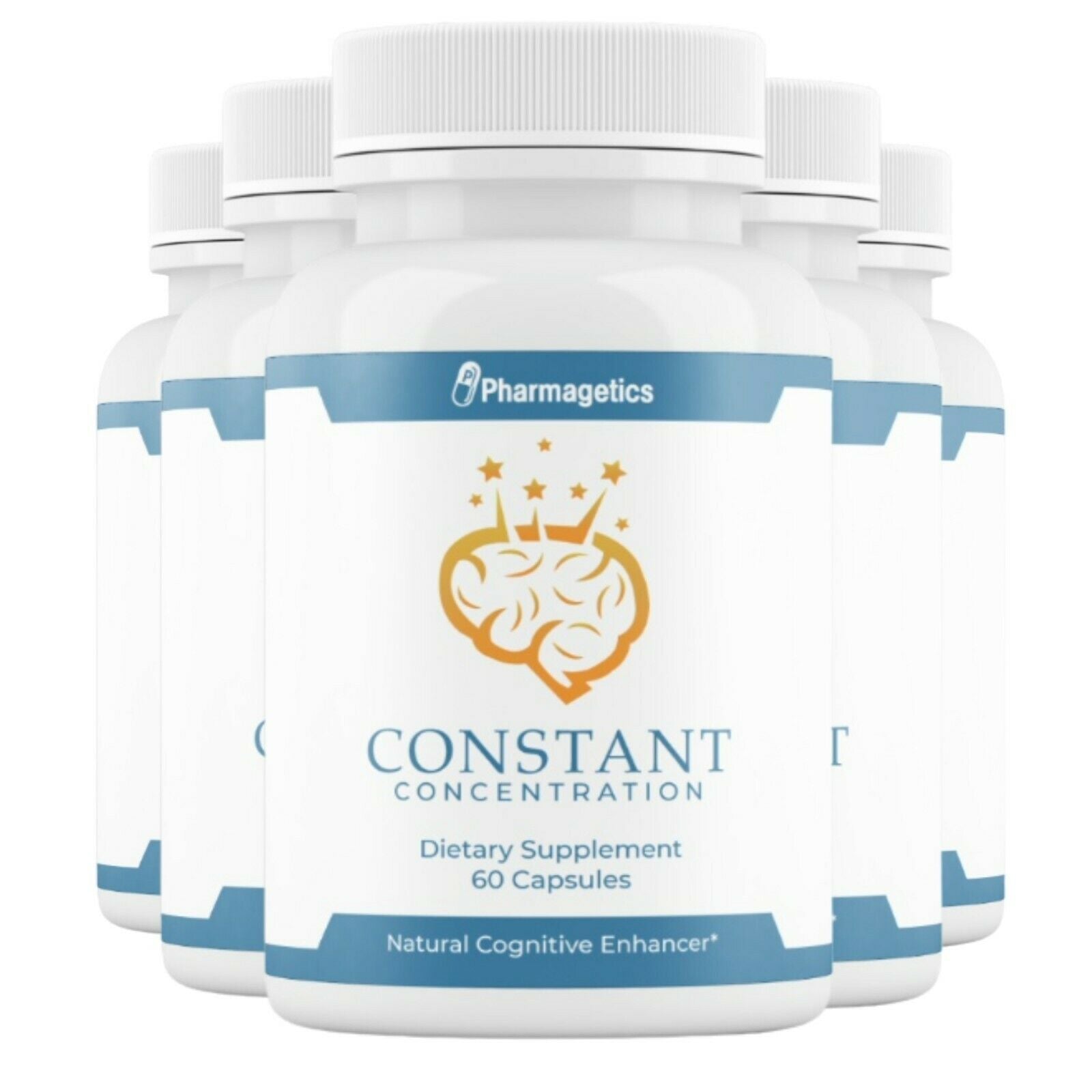5 Bottles Constant Concentration 60 Capsules x 5
