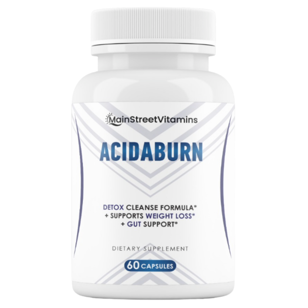 AcidaBurn Detox Cleanse Capsules Supports Weight Loss & Gut Health 60 capsules