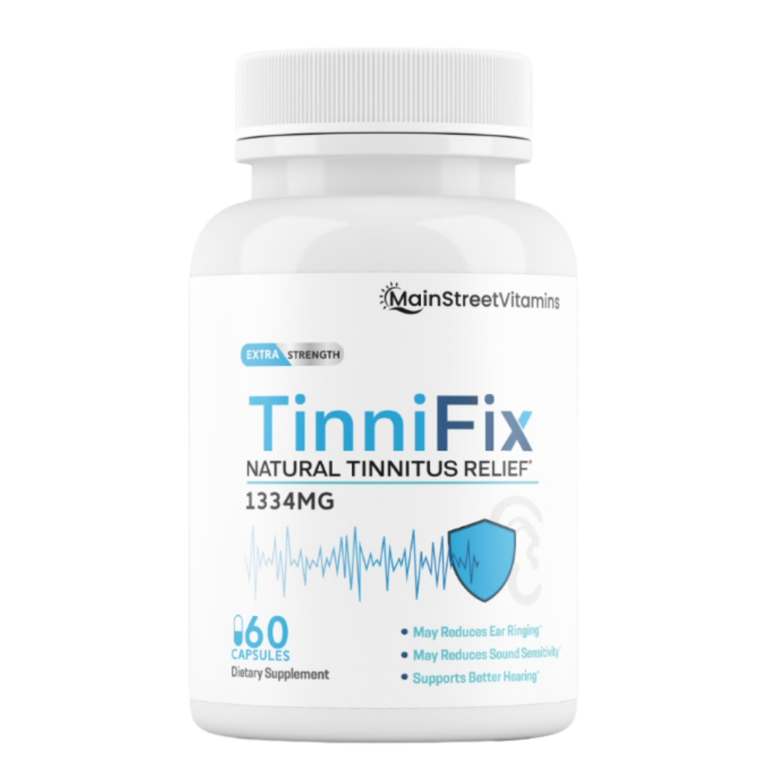 TinniFix Natural Tinnitus Relief Formula Ear Ringing Support New 60 Capsules