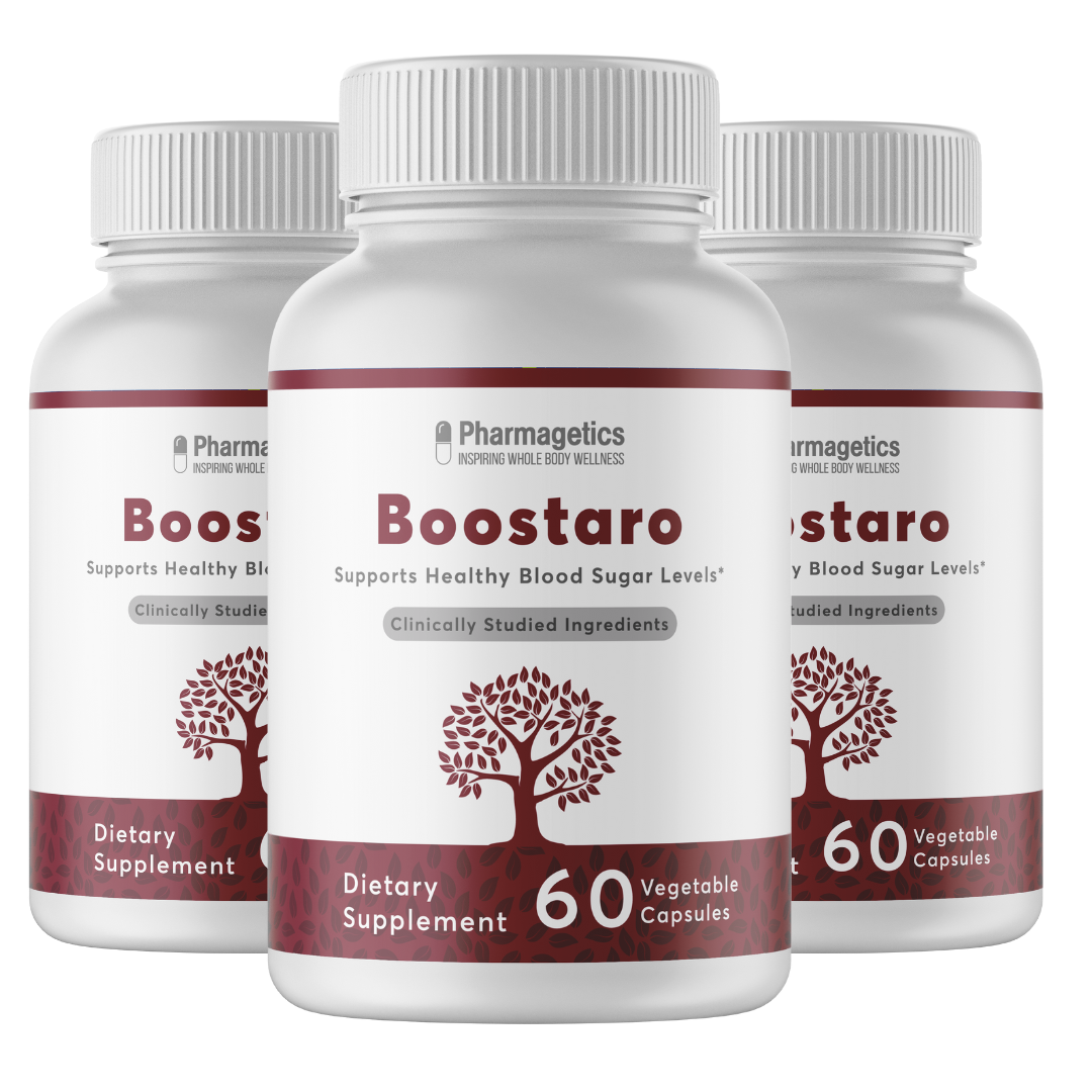 Boostaro - Supports Healthy Blood Sugar Levels 3 Bottles  180 Capsules