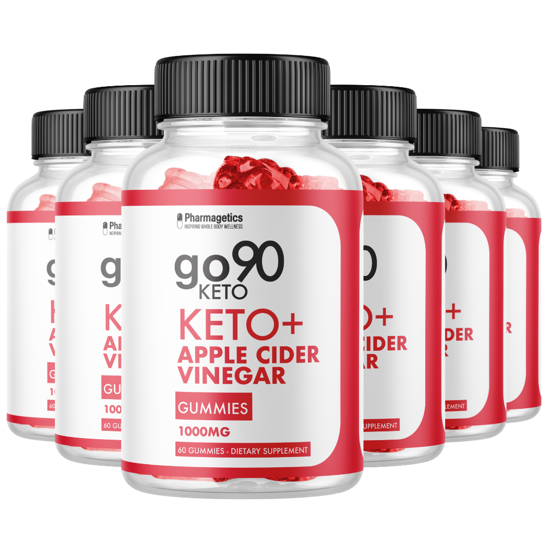 Go90 Keto ACV Gummies - Vegan, Weight Loss Supplement - 6 Bottles 360 Gummies