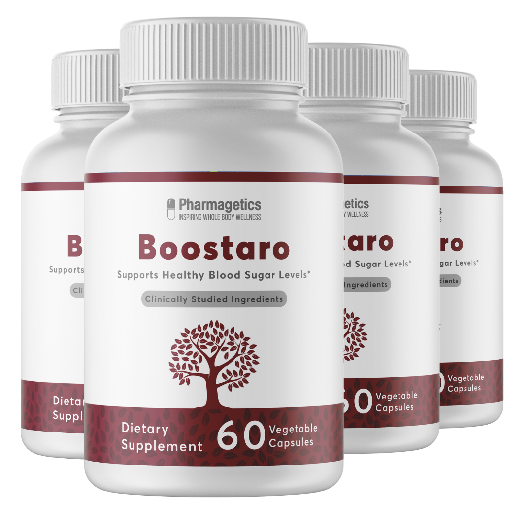 Boostaro - Supports Healthy Blood Sugar Levels 4 Bottles  240 Capsules