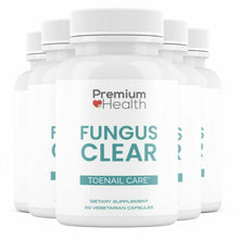 Load image into Gallery viewer, 5 Bottles FUNGUS CLEAR  Premium Health Toenail Treatment Eliminator 60 Capsules
