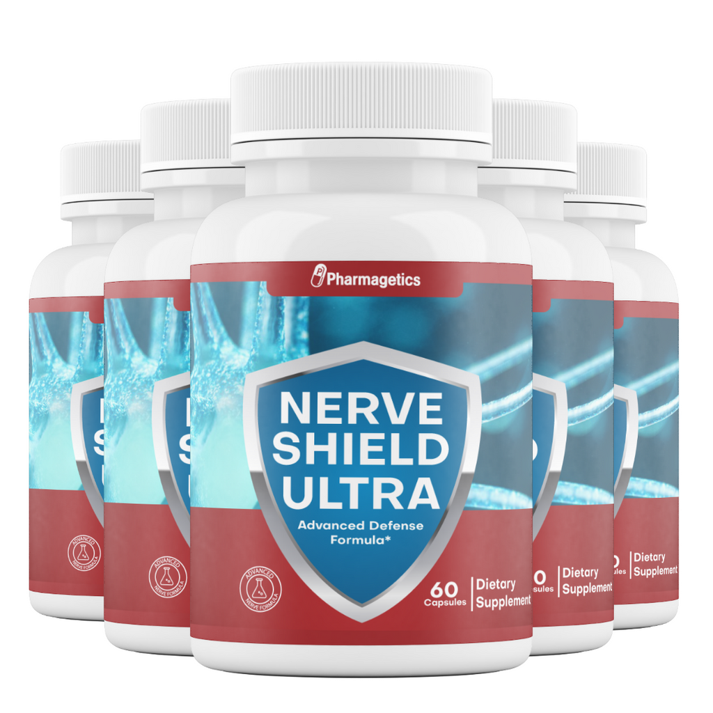 Nerve Shield Ultra Advanced Defense Formula - 5 Bottles - 300 Capsules