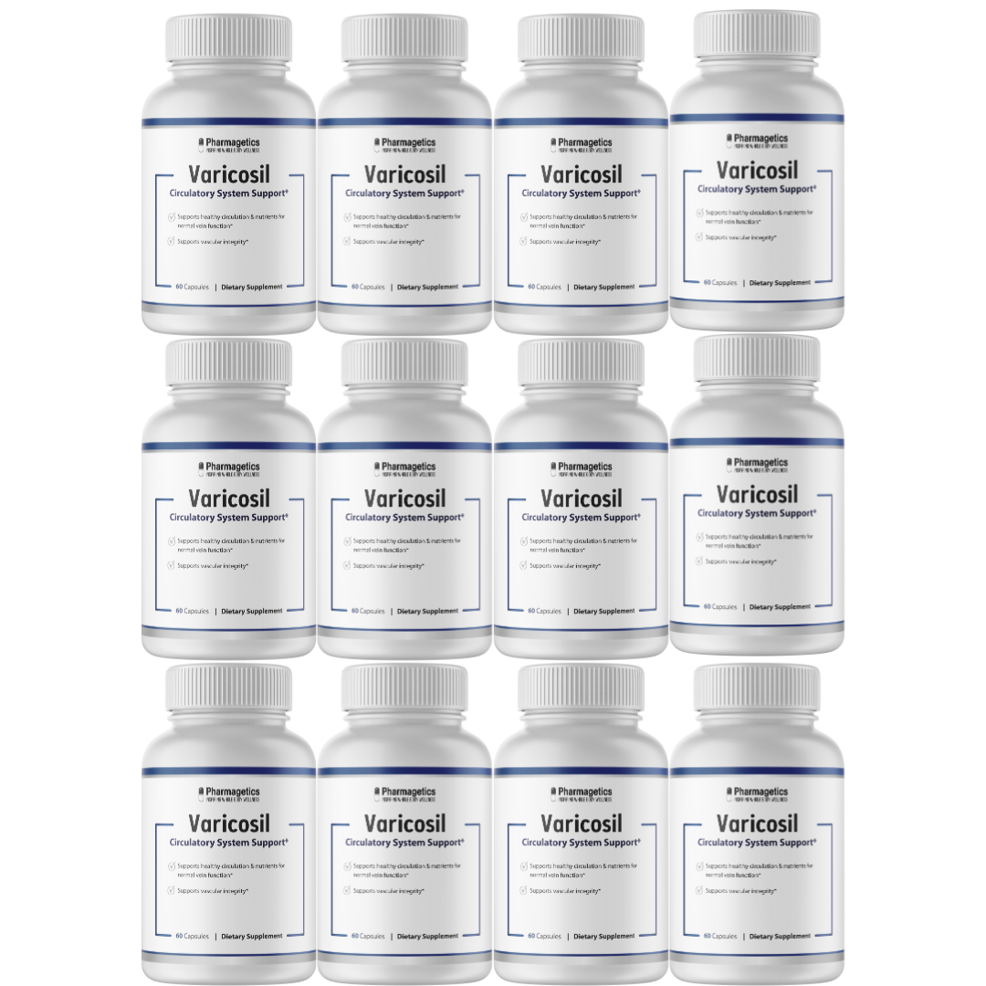 Varicosil - Supports healthy circulation & nutrients for normal vein 12 Bottles