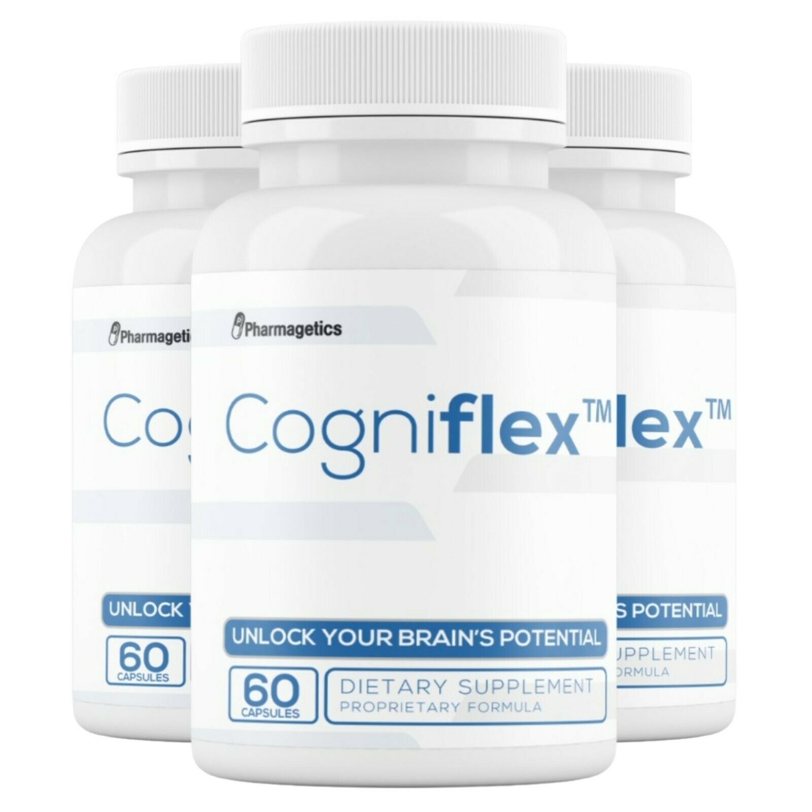 3 COGNIFLEX Mind Cognitive Brain Booster 60 Capsules 180 Capsules - 3 Bottles