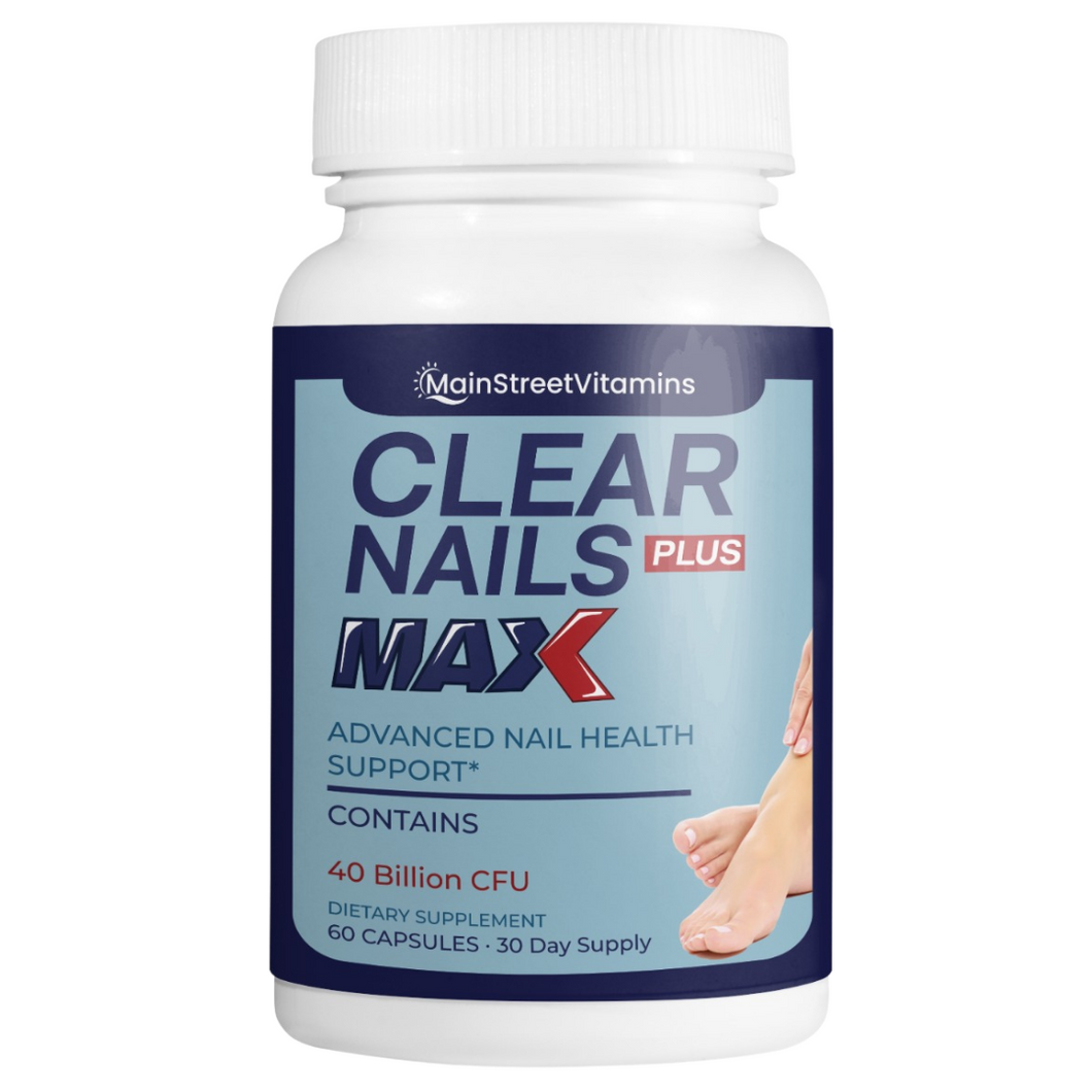 Clear Nails Plus Max 40 Billion CFU Probiotic Toe Finger Nail Fungus Supplement