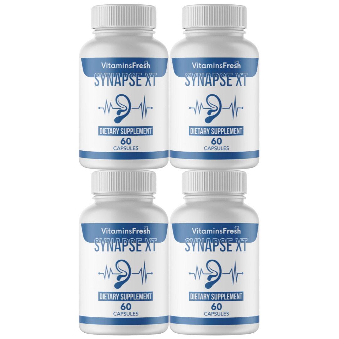 4 Bottles Synapse XT Tinnitus Ear Ringing Relief Supplement 60 Caps