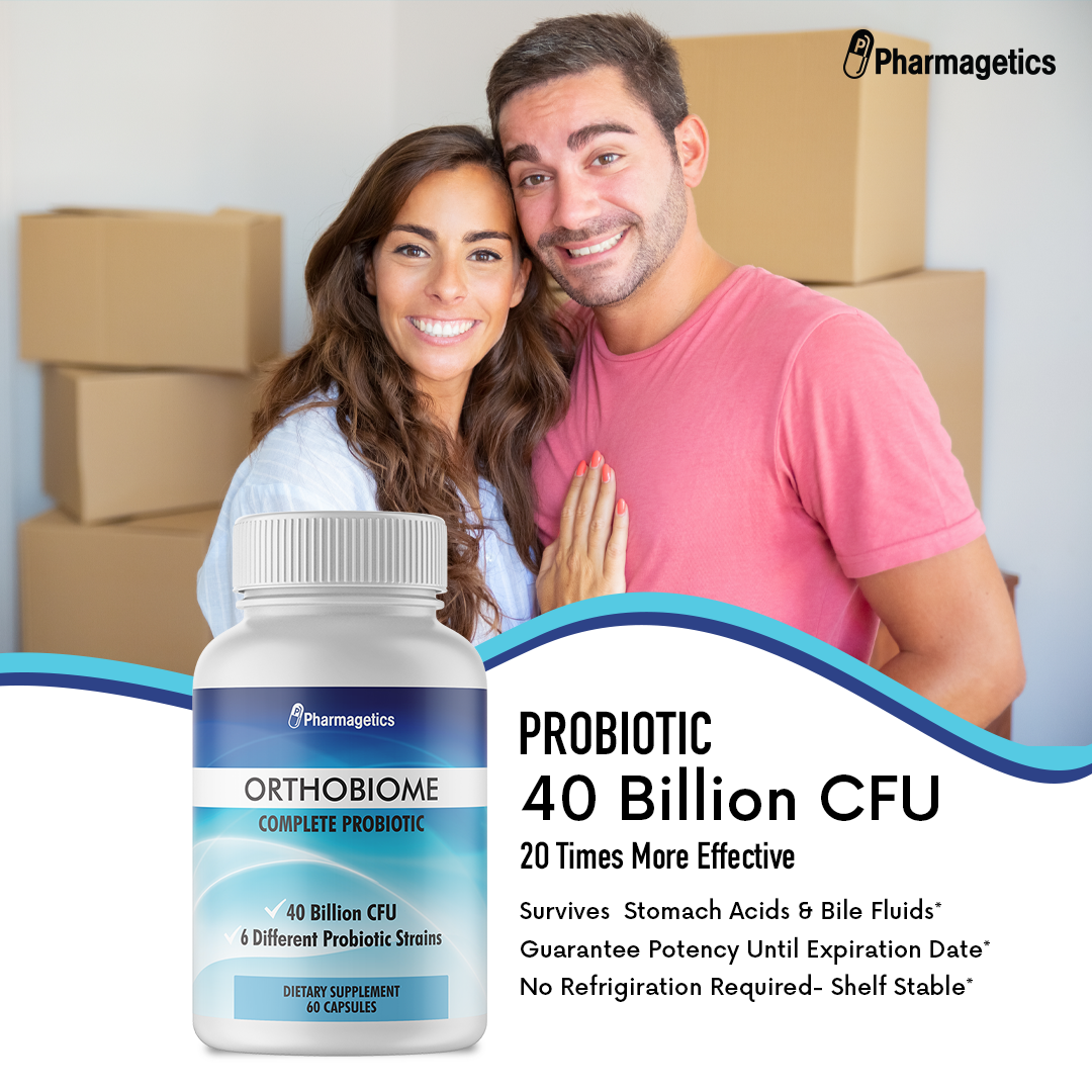 Orthobiome Complete Probiotic Pills Ortho Biome 60 Capsules
