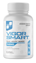 Load image into Gallery viewer, 5 Bottles VIGOR SMART Mind Cognitive Brain Booster Enhance Mood &amp; Focus 60ct x5

